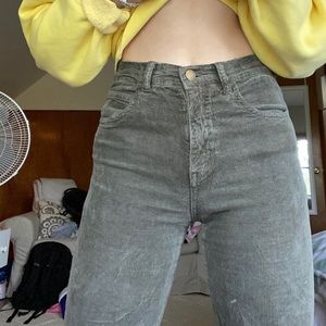 green corduroy brandy pants